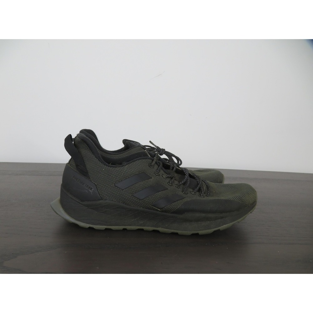 Adidas Questar Trail Shoes Mens Size 10.5 Green Trail Running Sneakers BB7436